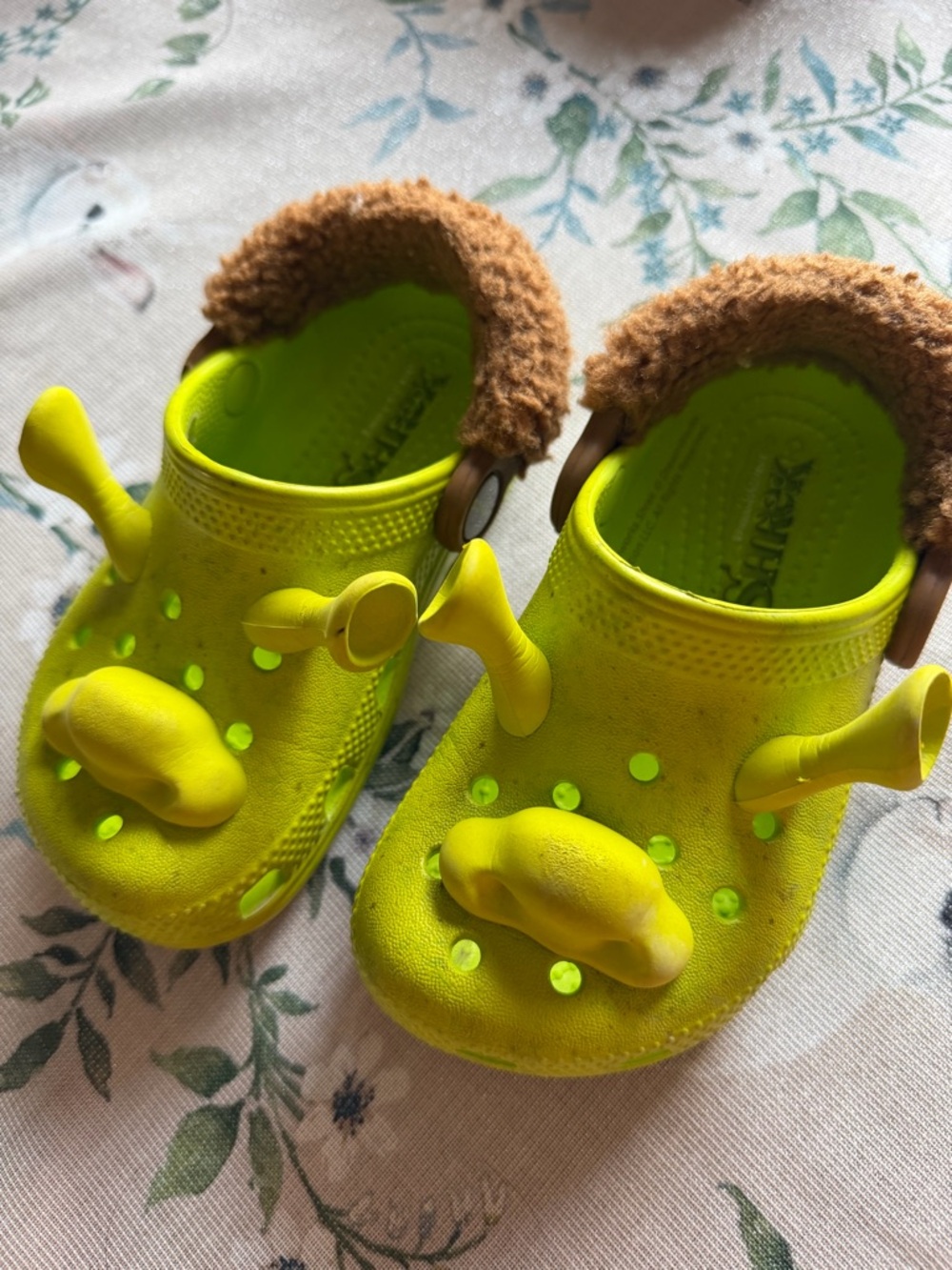 Limited Edition Shrek Crocs!

Kids Yellow Plush-Back Slip-On Clogs